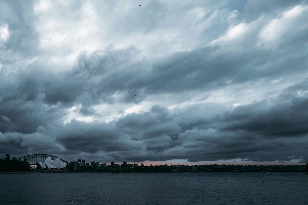 Image of a storm in Sydney